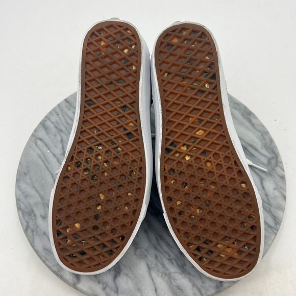 Vans Sponge Bob Sneakers Womens 8 Leather 2 Tone Blue Green Floral Skate Shoes - Picture 7 of 12